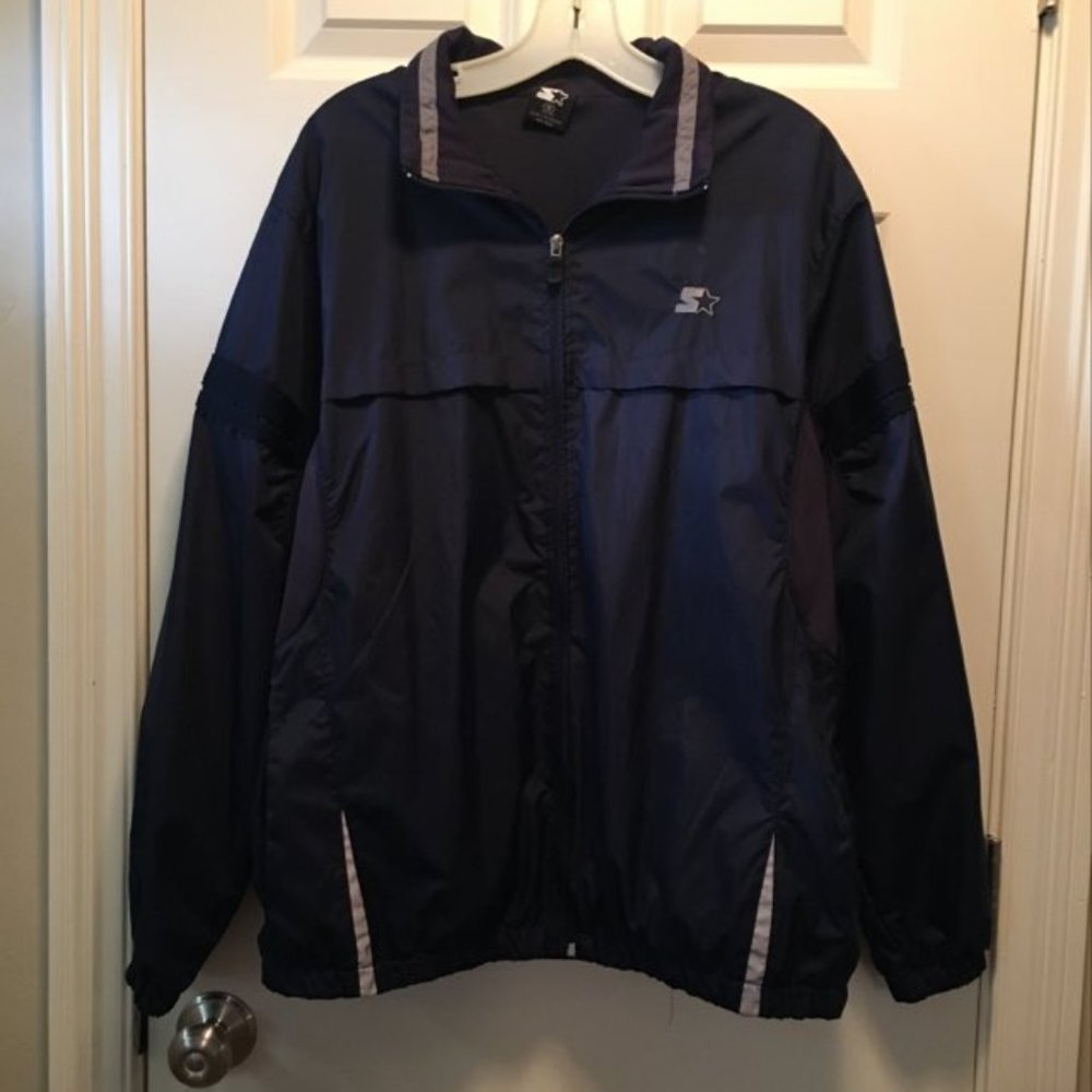 Blue windbreaker